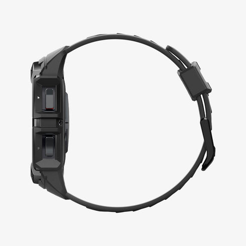 ACS06488 - Galaxy Watch 6 Classic (47mm) Case Rugged Armor Pro in black showing the front